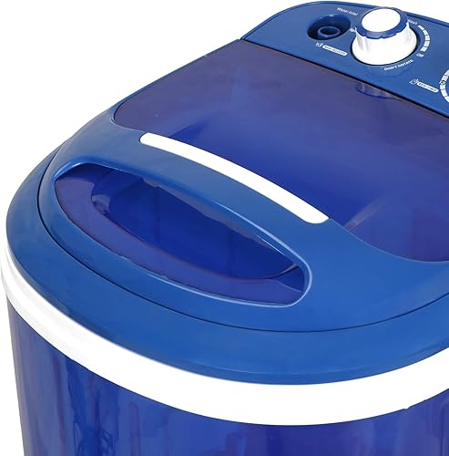 Miniatura 8 de JupiterForce Lavadoras portátiles con tubo de drenaje, mini máquina de lavandería compacta para baño, dormitorios, apartamentos, azul
