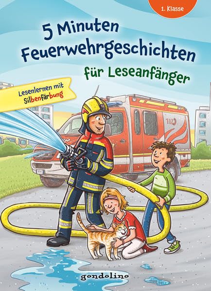 5 Minuten Feuerwehrgeschichten für Leseanfänger, 1. Klasse -...