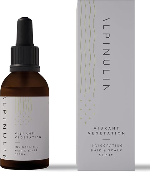 Alpinulin Vibrant Vegation Haar- und Kopfhaut Serum 50ml - 100% vegan, Mit wertvollen Pflanzen-Extrakten, Kupferpeptiden und reinem Alpenquellwasser