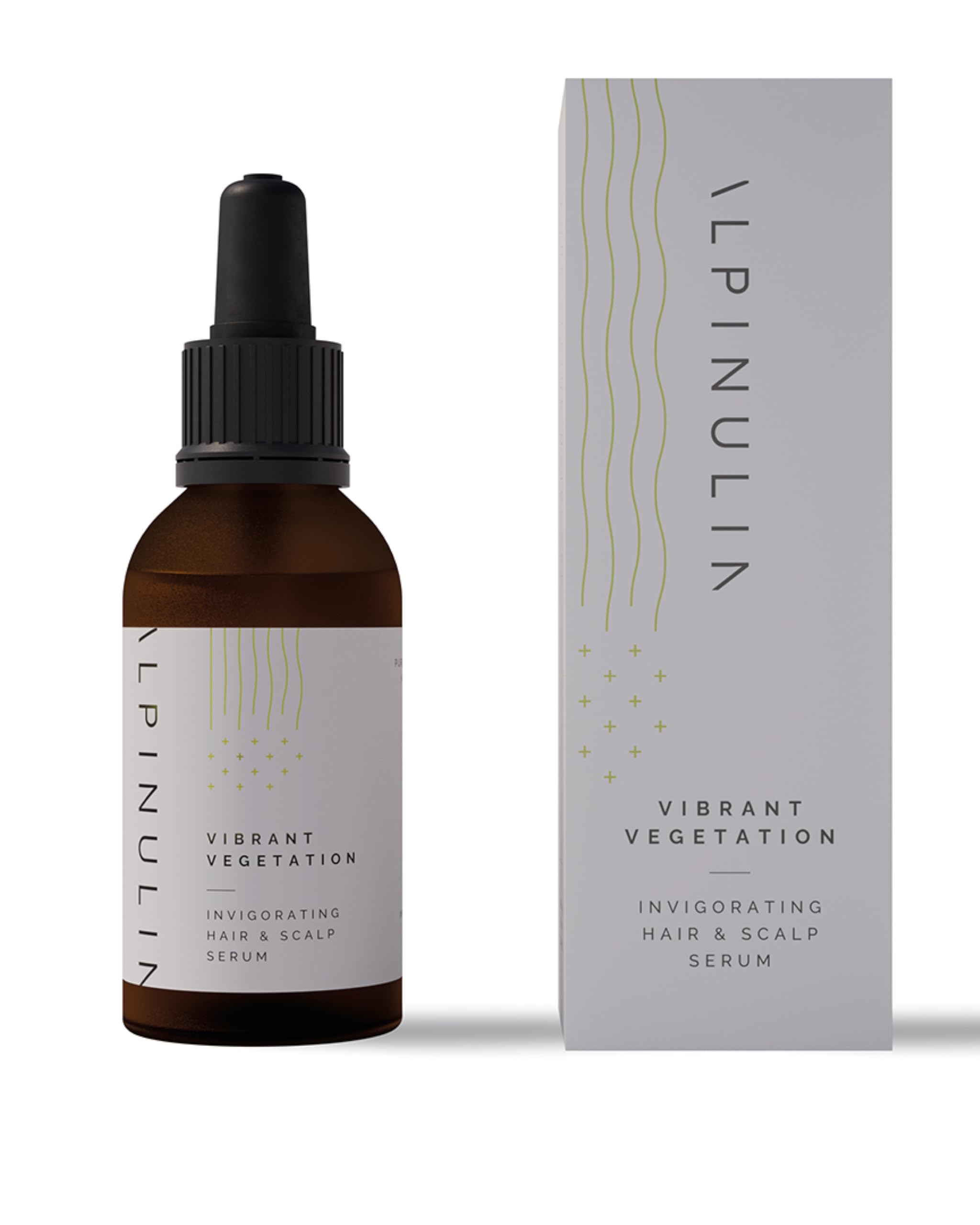 Alpinulin Vibrant Vegation Haar- und Kopfhaut Serum 50ml - 100% vegan, Mit wertvollen Pflanzen-Extrakten, Kupferpeptiden und reinem Alpenquellwasser