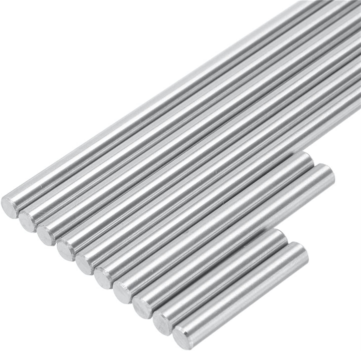 10pcs 5.2mm Ejector Pins Set 3.2-15.2cm Reamer for Pushing Rifling Buttons High Hardness Specification Steel Reamer Machine Tool TMP1105