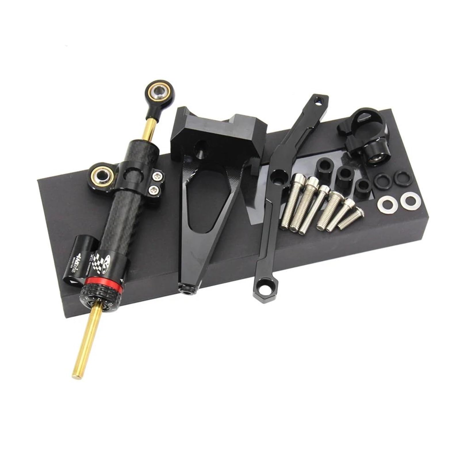 Lenkungsdämpfer-Stabilisator Für Yamaha MT-09 SP MT09 FZ09 FZ-09 (2013–2020) – Montagehalterungs-Kit Motorrad Lenkungsdämpfer Stabilisator(Farbe 1)