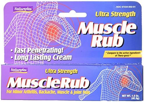 NATUREPLEX MuscleRub Ultra Strength Tube for Minor Arthritis, Backache, Muscle and Joint Pain, 1.5 oz, (Pack of 24 )