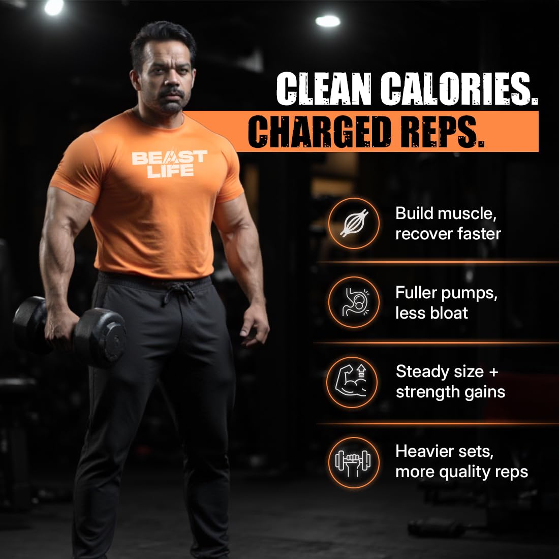 Buy Now Beast Life High Protein 2.5 Kg Mass/Weight Gainer With 100 G...