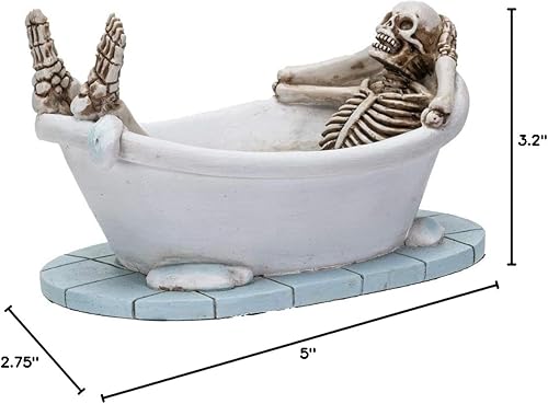 Miniatura 6 de Pacific Giftware Life After Death Skull in the Bath Tub After Life Collection - Figura de resina para decoración del hogar
