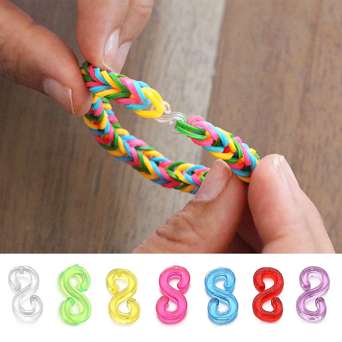 Set van 500 elastiekjes voor het maken van Loom-band armbanden