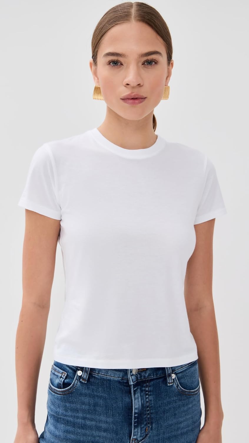 FRAME Women's The Baby Tee - Image 2
