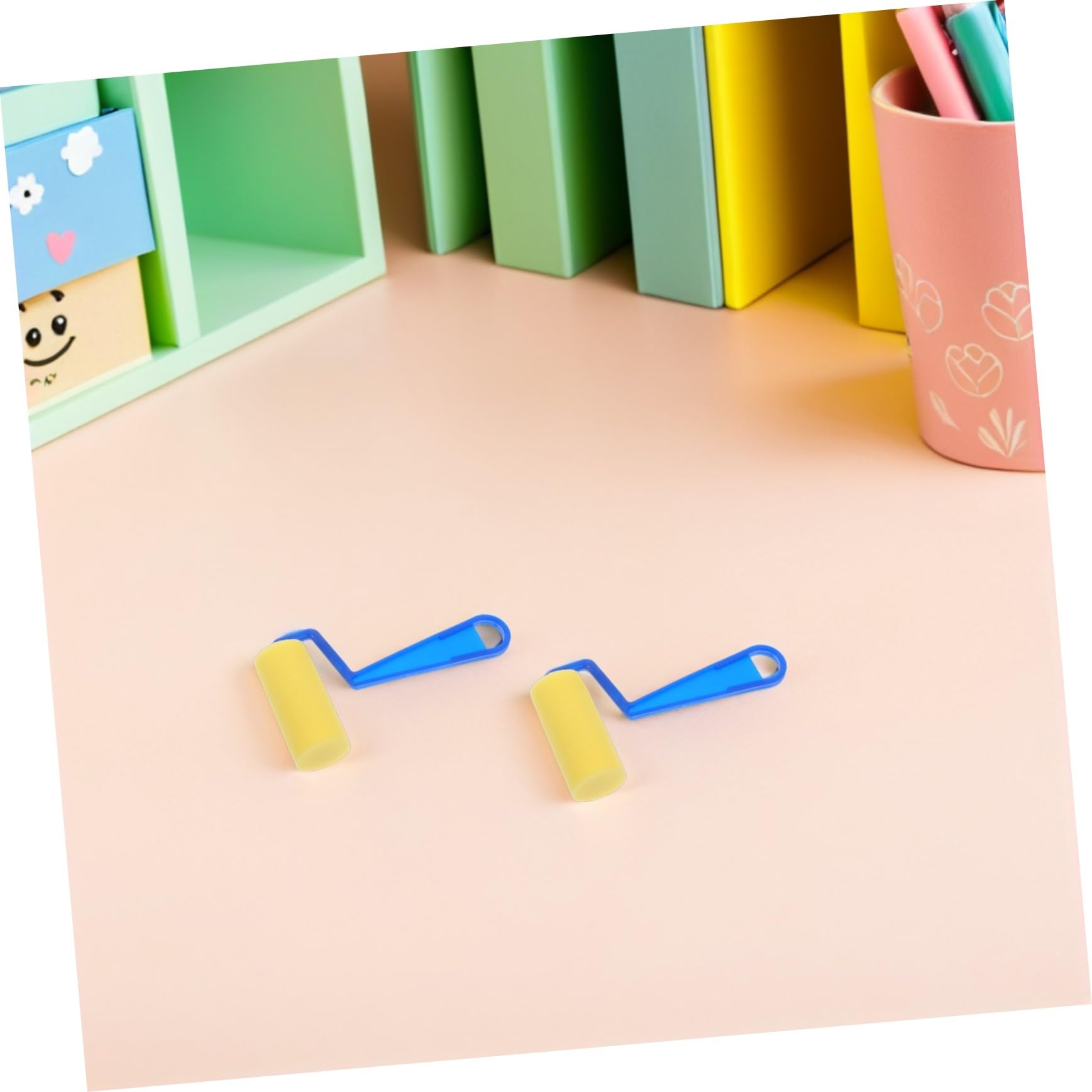 ULTECHNOVO 20 Piezas Kit de Rodillos de Esponja para Pintura Infantil Pinceles para Graffiti y Manualidades Herramientas Reutilizables para Proyectos DIY y Decoración Fomenta Habilidades