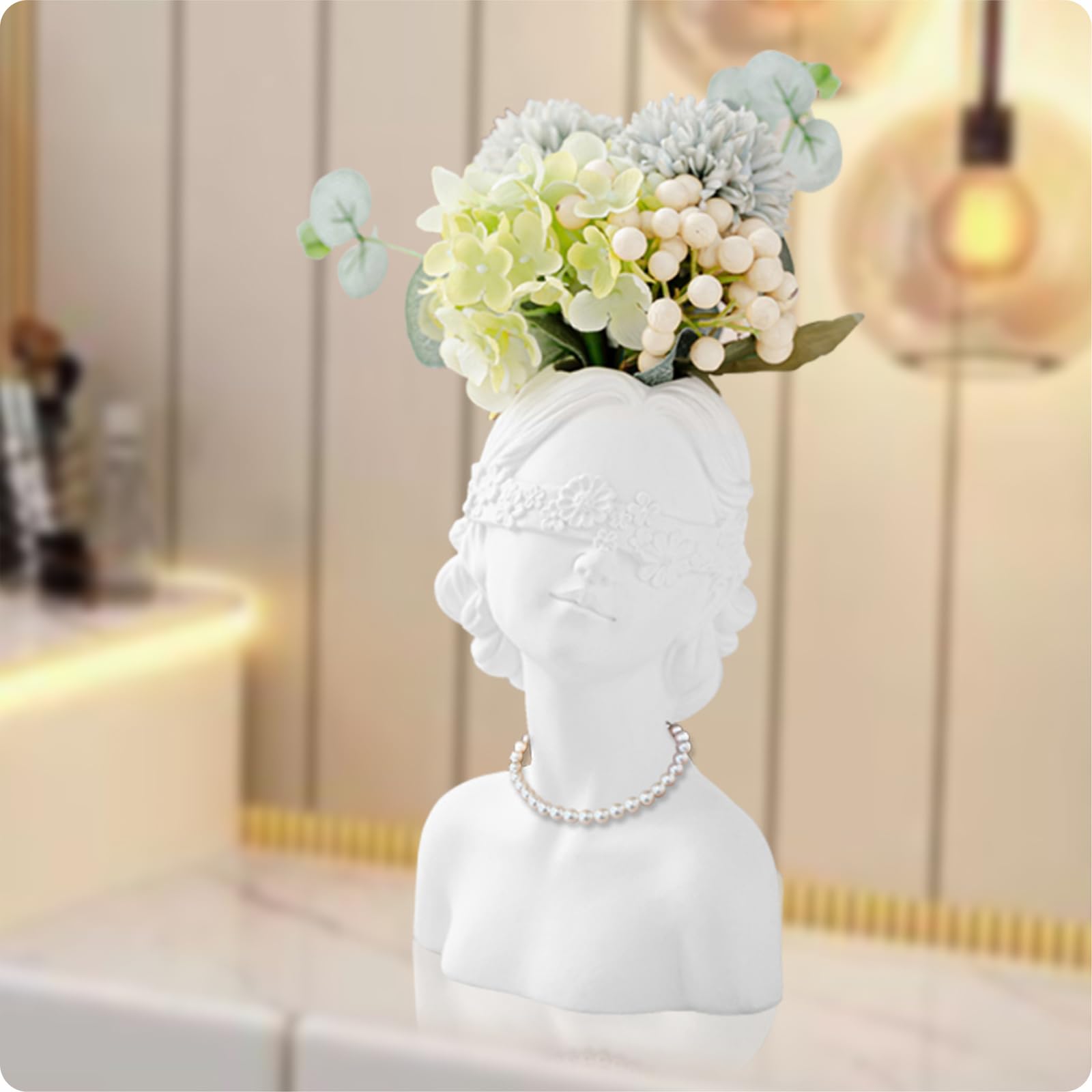 Nordic Decor Face Shape Flower Vase