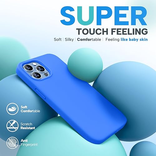 Miniatura 2 de Miracase - Funda diseñada para iPhone 13 Pro Max con protector de pantalla y forro de microfibra suave antiarañazos, funda de silicona líquida a