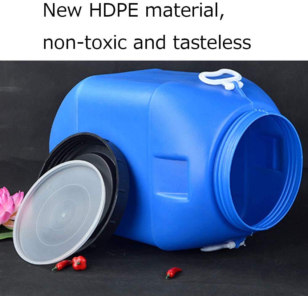 Wassereimer Haushaltsaufbewahrungs-Eimer, Lebensmittelkunststoff-Eimer verdickt mit Deckel Fermentation Eimer Enzym-Eimer Honig-Eimer-Öl-Eimer 25L-60L,25L