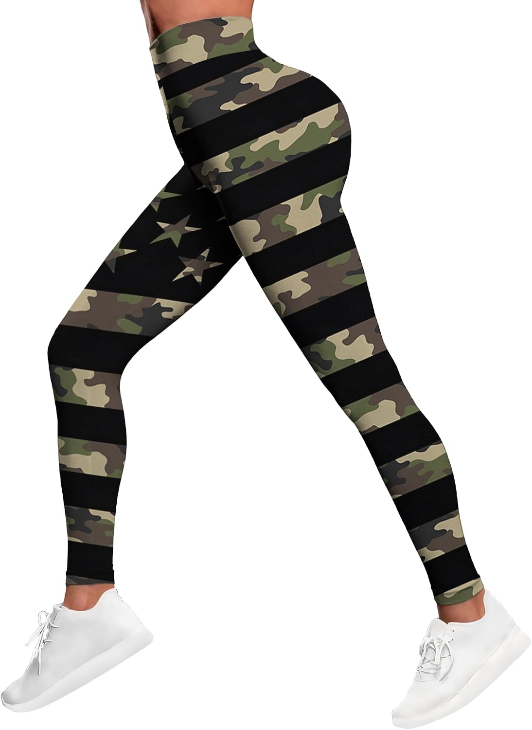 PAGYMO Printed Leggings for Women Patterned Cute Graphic High Waisted Workout Athletic Gym Running Yoga Pants