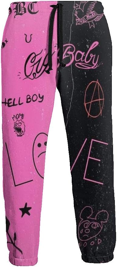Hip Hop Rap Peep Men's Sweatpants Open 