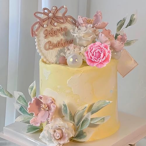 Vista 15 de Zixiang Molde de caramelo de flores de rosa, moldes de fondant de hojas, moldes de flores de peonía, moldes de silicona para azúcar, manualidades