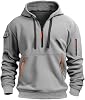 MANTORS Mens Fleece Hoodie Casual Long Sleeve 14 Zipper Pullover Sweatshirts