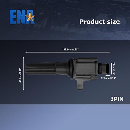 Miniatura 2 de ENA Juego de 6 bobinas de encendido y bujía de iridio compatibles con Chevy GMC Colorado Trailblazer Canyon Envoy H3 H3T Ascender Rainier 2007 2008