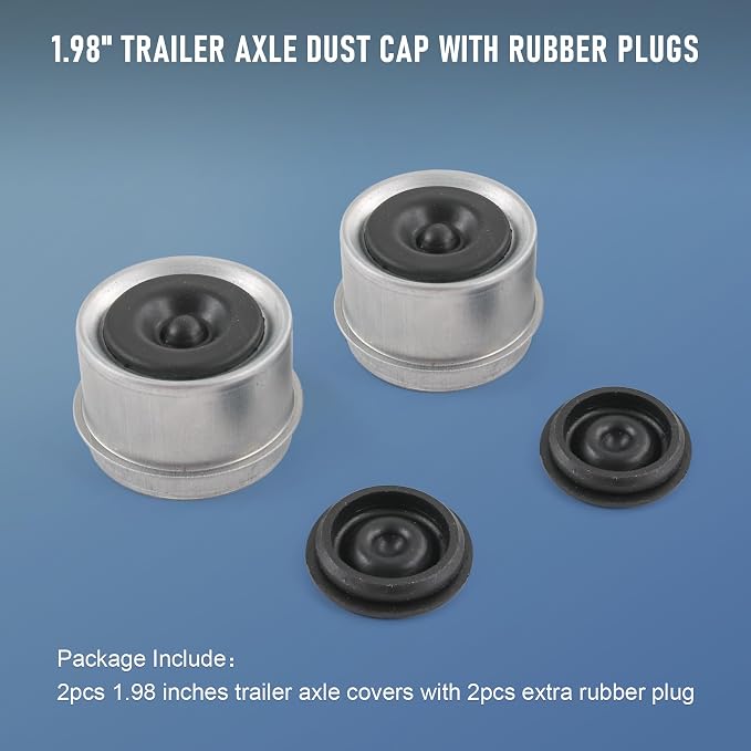 2 piezas tapa antipolvo para eje de remolque 1.98'' miniatura 6