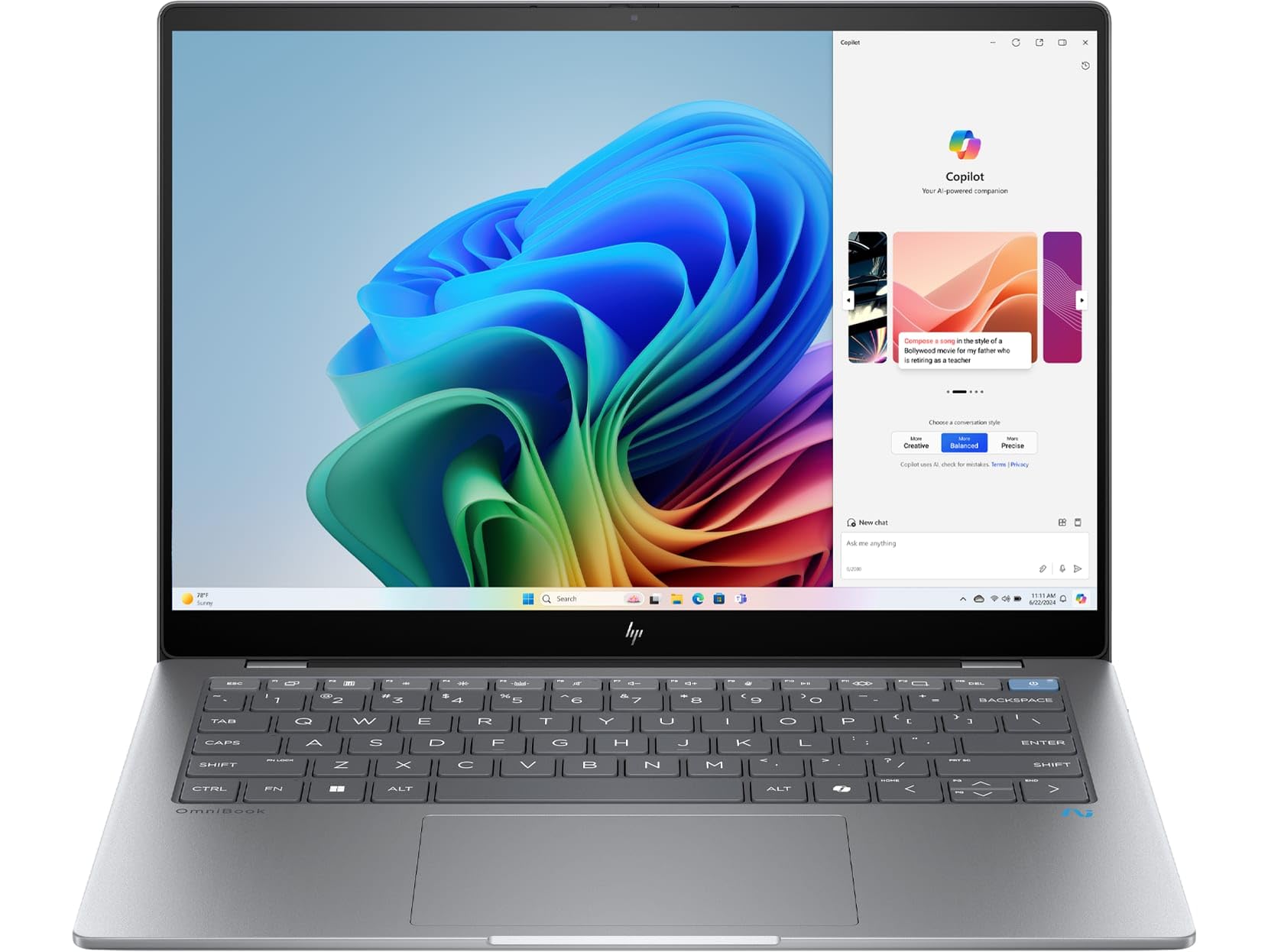 Amazon.com: HP OmniBook X 14-fe000 Next Gen AI Laptop (2024) Touch