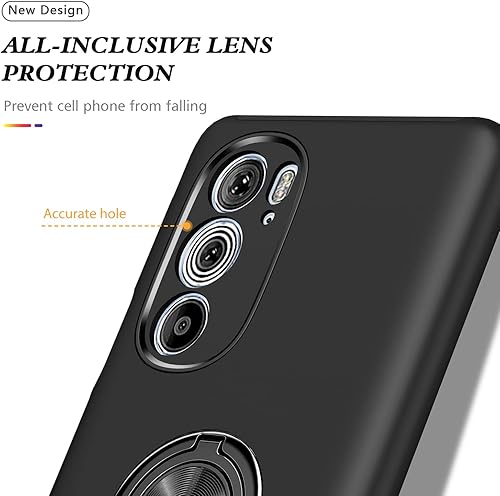 Miniatura 8 de Funda para Moto Edge Plus 2022 para Motorola Moto Edge 30 Pro, grado militar, a prueba de golpes, soporte de anillo incorporado, soporte de