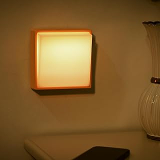 Smilodon Rechargeable Night Light,Dimmable Warm nightlight, Wireless Portable, 30 Minutes Timer, Magnetic to Wall Fridge Shelf, for Bedroom, Hallway, Bathroom,Yellow, Small, SNL-7Y
