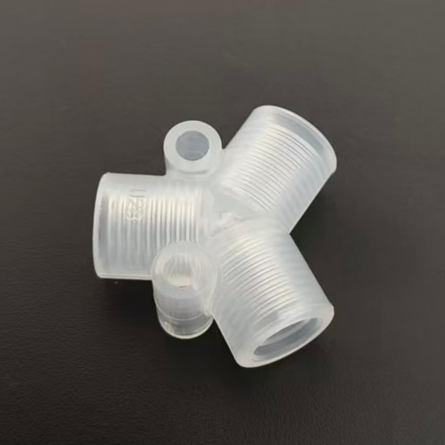 Tee Type Plastic Female Threaded Connector 1/8-28UNF Thread 3 Way Adapter for Food Machinery Laboratory Biochemical Analysis Instruments Bulk Clear PP × 25 (Y-Type, aperture 1.5mm)
