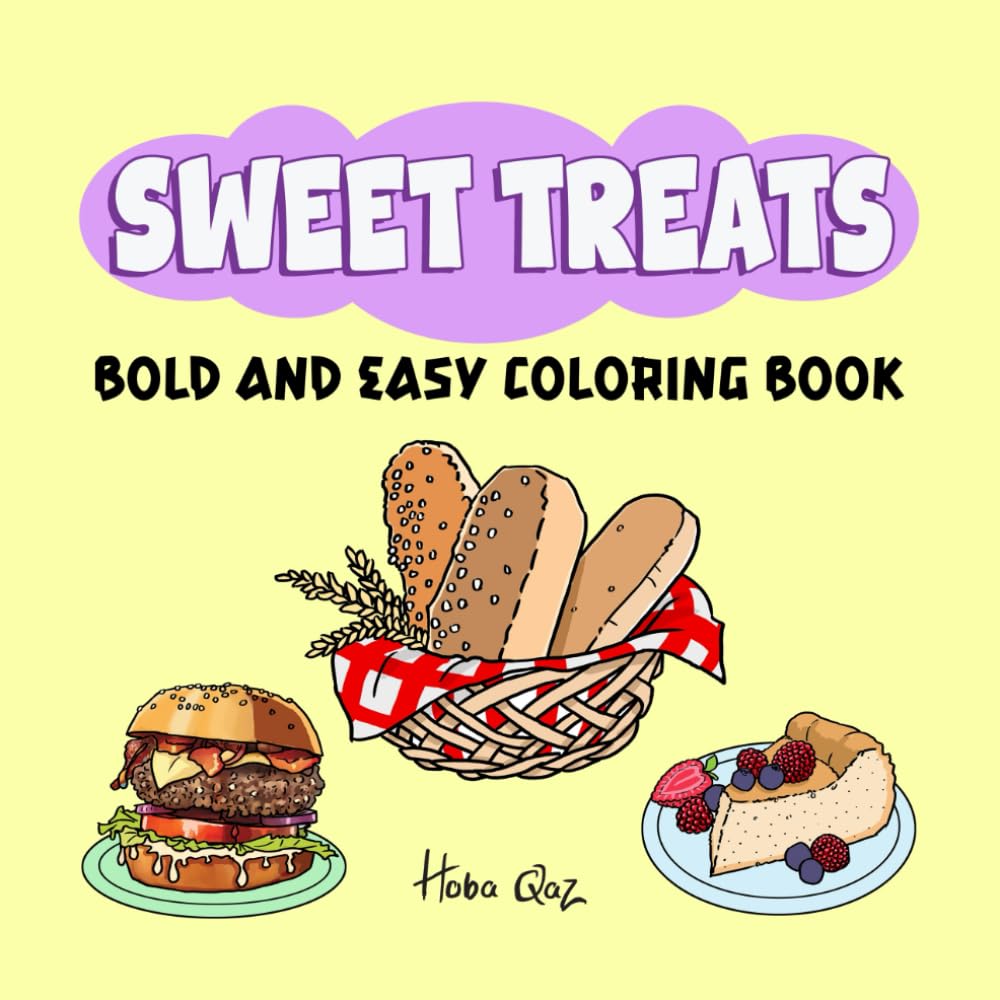 Sweet Treats: bold and easy coloring book
