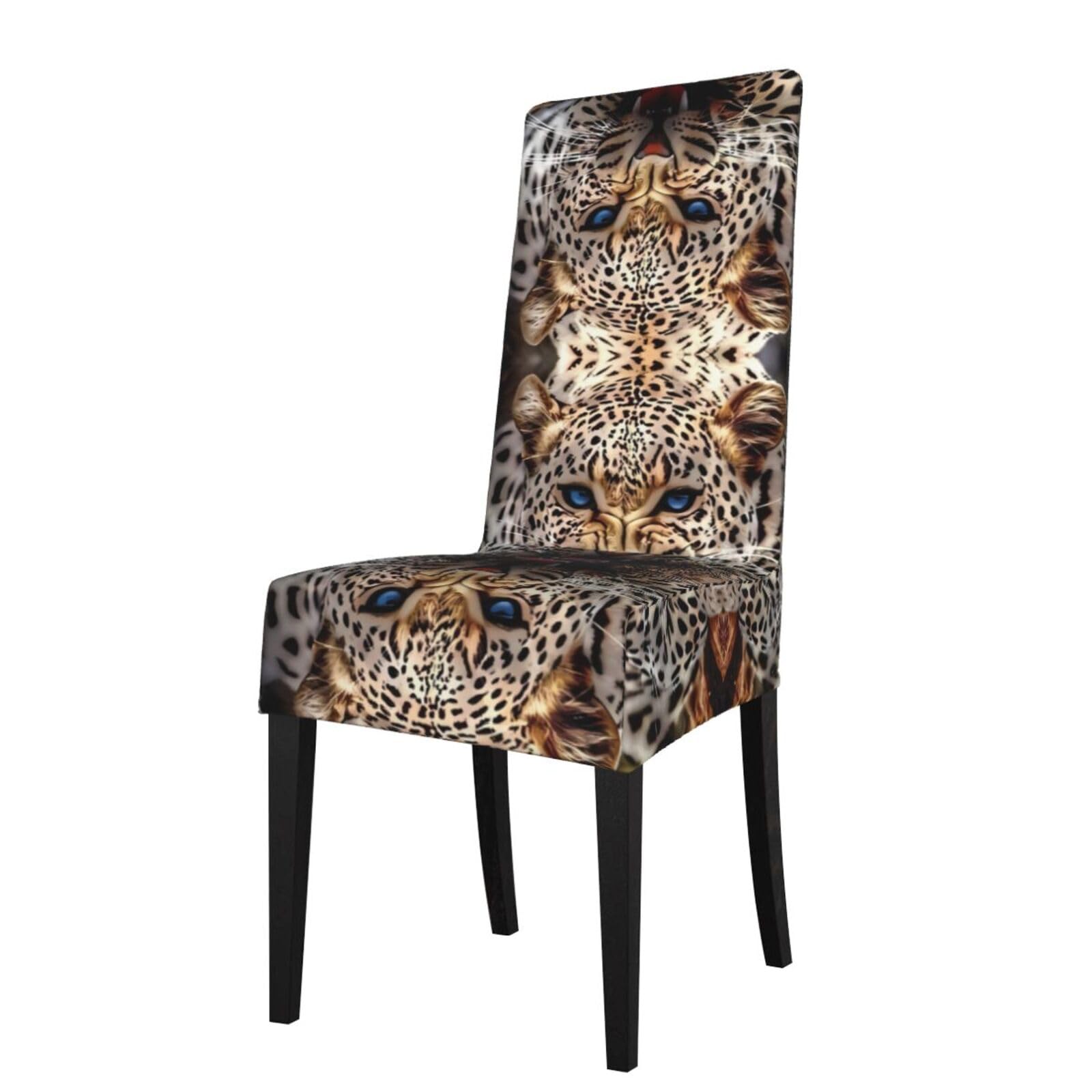 YYHWHJDE Leopard Prints Protection Cover for Dining Chair – Stretchable Slipcovers for a Refreshing Dining Room Makeover