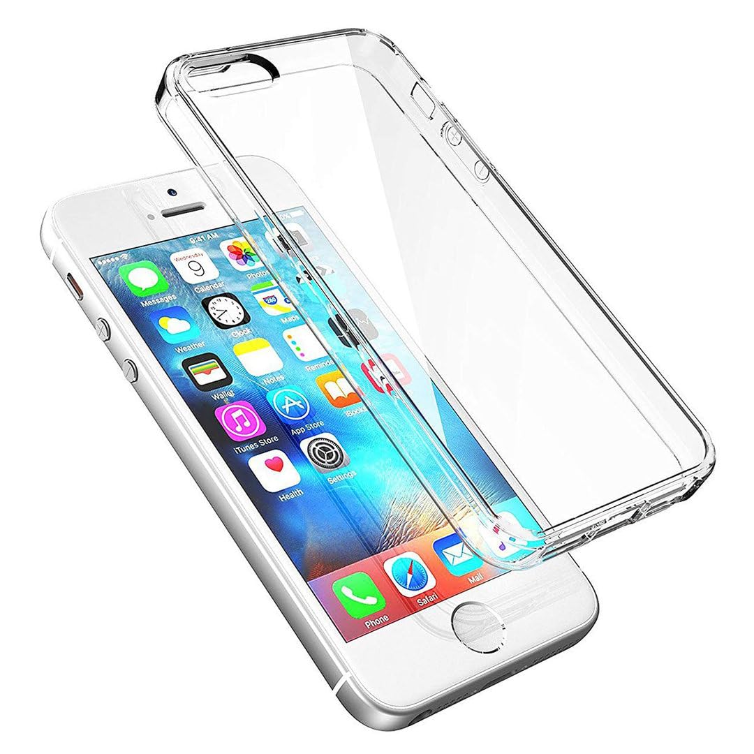 Shockproof Gel Bumper Case for iPhone 5 / iPhone 5S / iPhone SE 2016 Clear back Case Cover[Drop Protection] Anti Yellowing Anti Scratch Crystal Gel Case