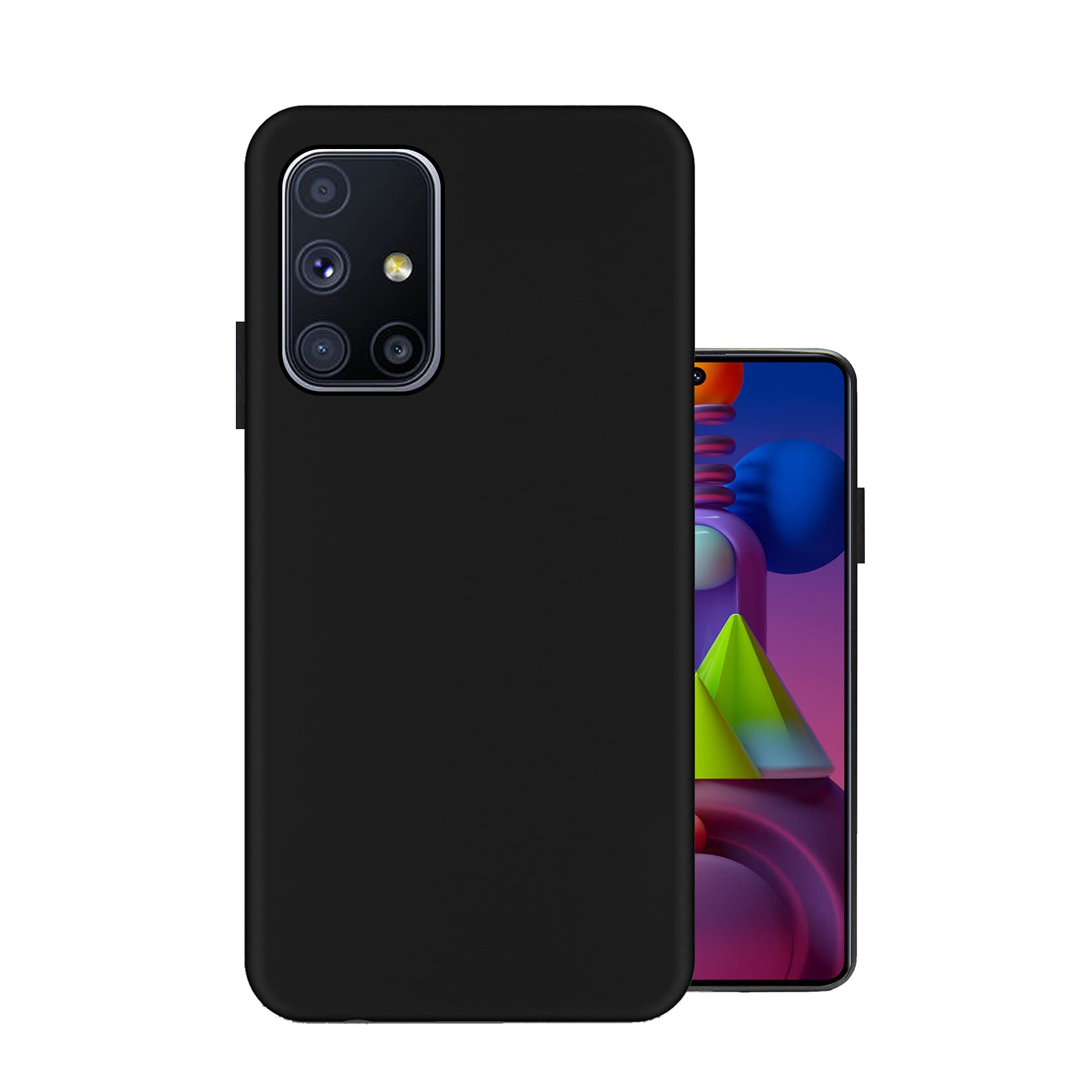 HELLO ZONE Exclusive Matte Finish Soft Back Case Cover for Samsung Galaxy M51 - Black (B08JVFGMB5) Amazon Price History, Amazon Price Tracker