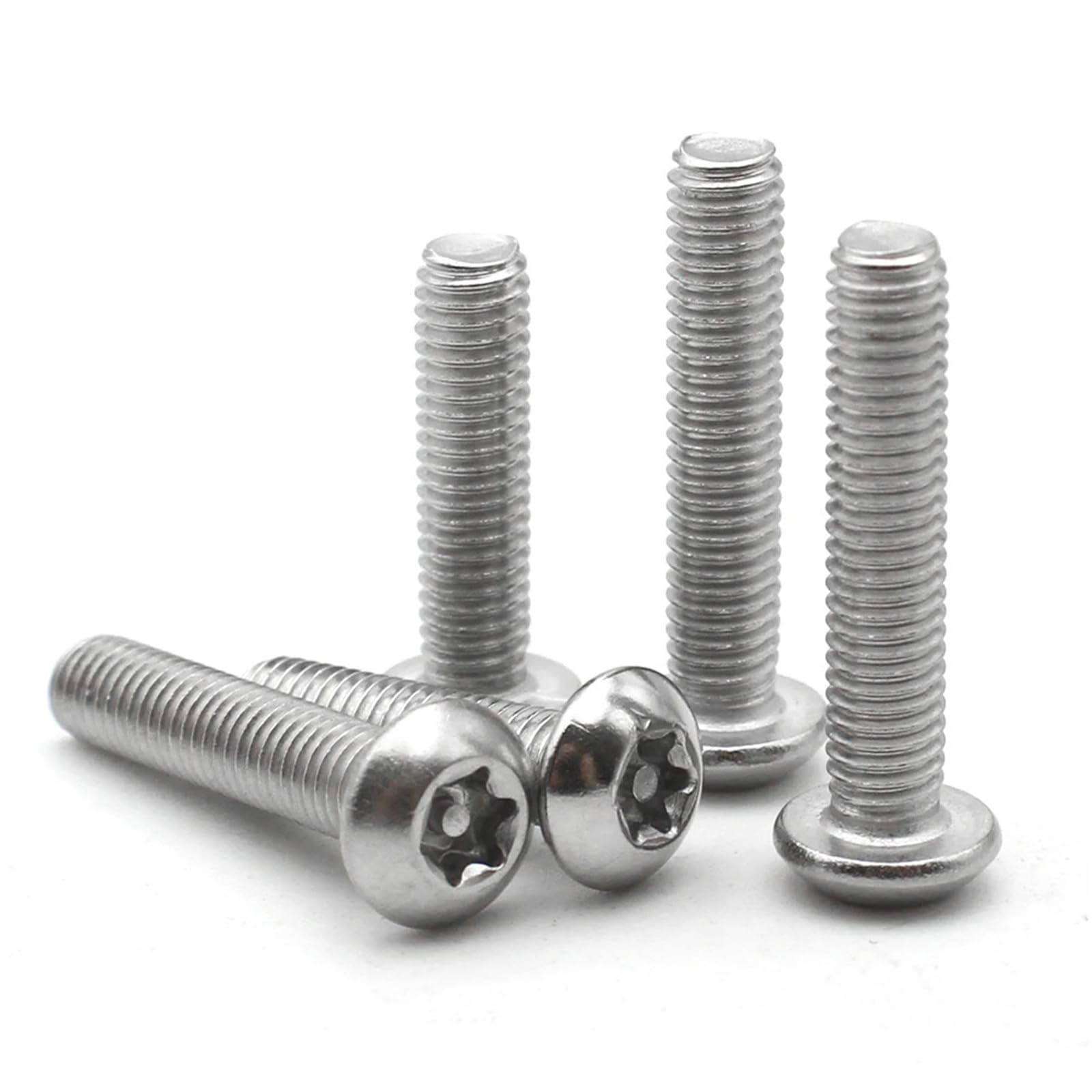 Vis Torx M4 inox 304 de sécurité 10mm à tête bombée pour finition impeccable