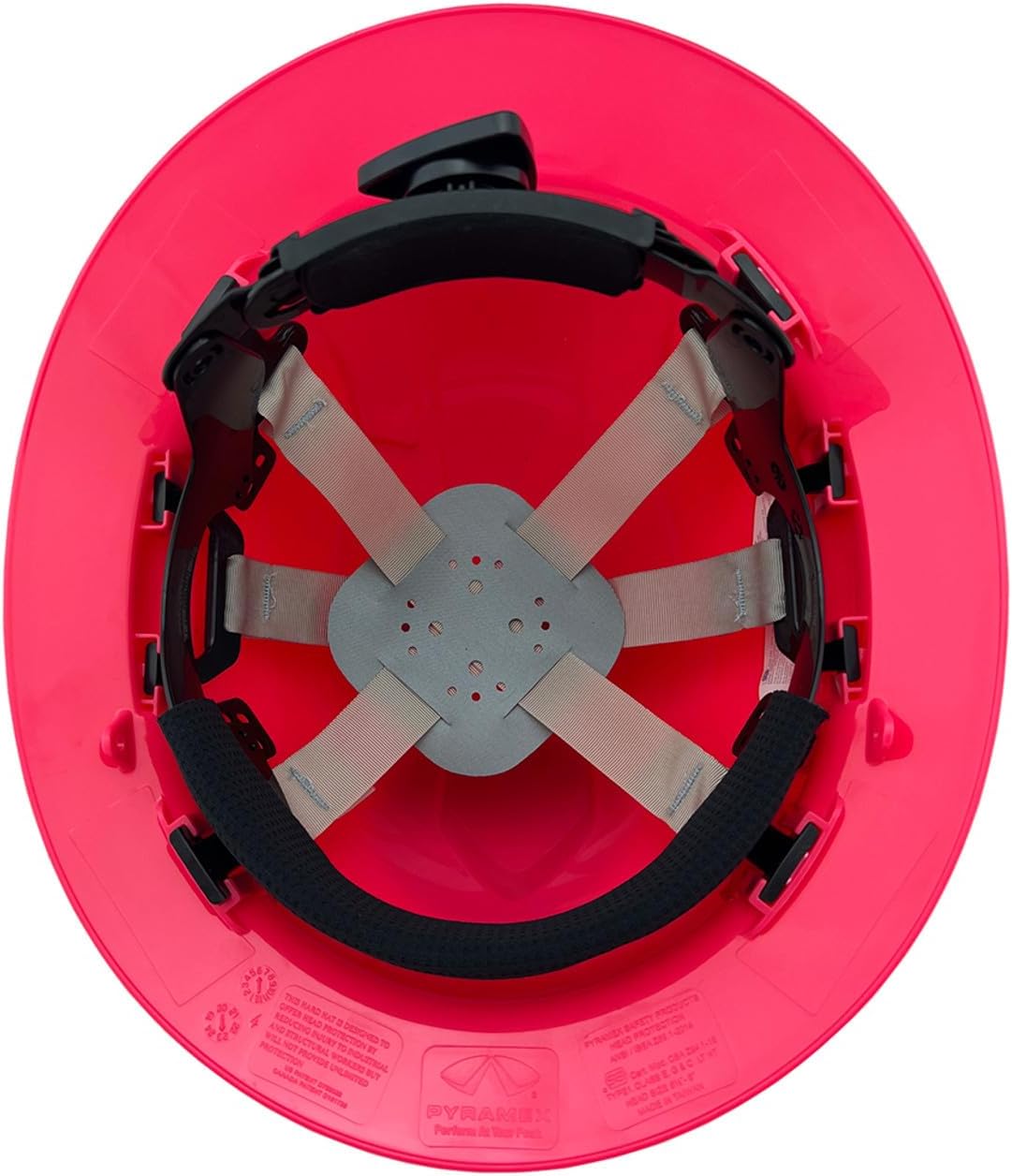 Texas America Safety Company Full Brim Ridgeline Hard Hat with 6 Point Knob Adjustment and Tote