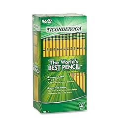 Dixon Ticonderoga Wood-Cased #2 HB Pencils, Box of 96, Yellow