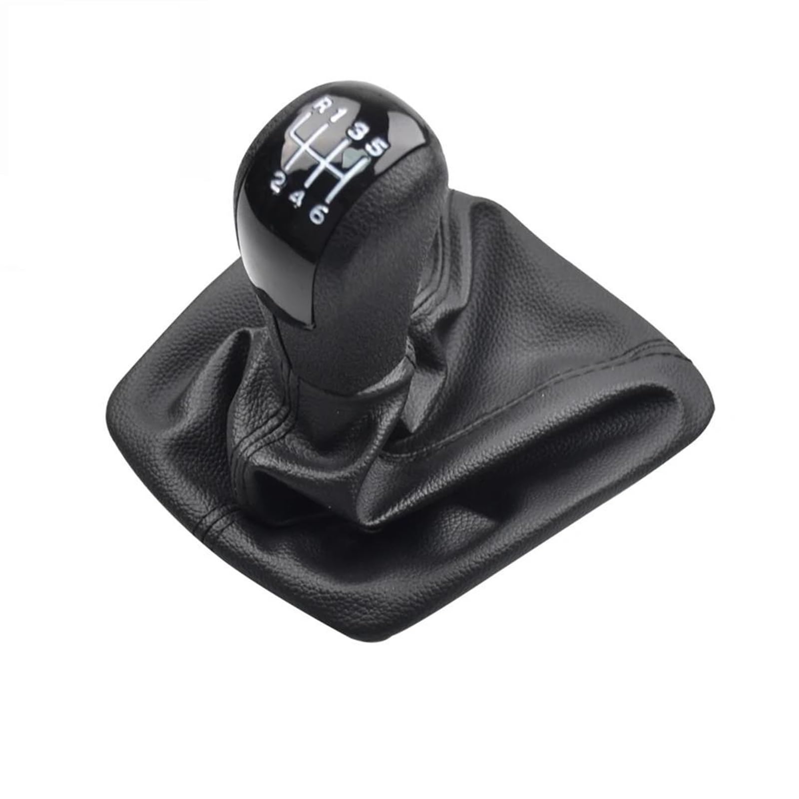 Fsozdbbpl 6 Speed Automotive Parts 5/ Manual Gear Shift Knob Lever Pen Black Gaiter Boot Cover Case For Skoda For Octavia Car Accessories(6 Speed)