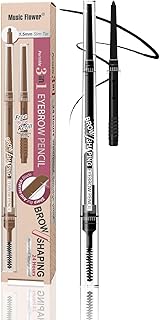 Music Flower Lápiz de cejas, kit portátil 3 e...