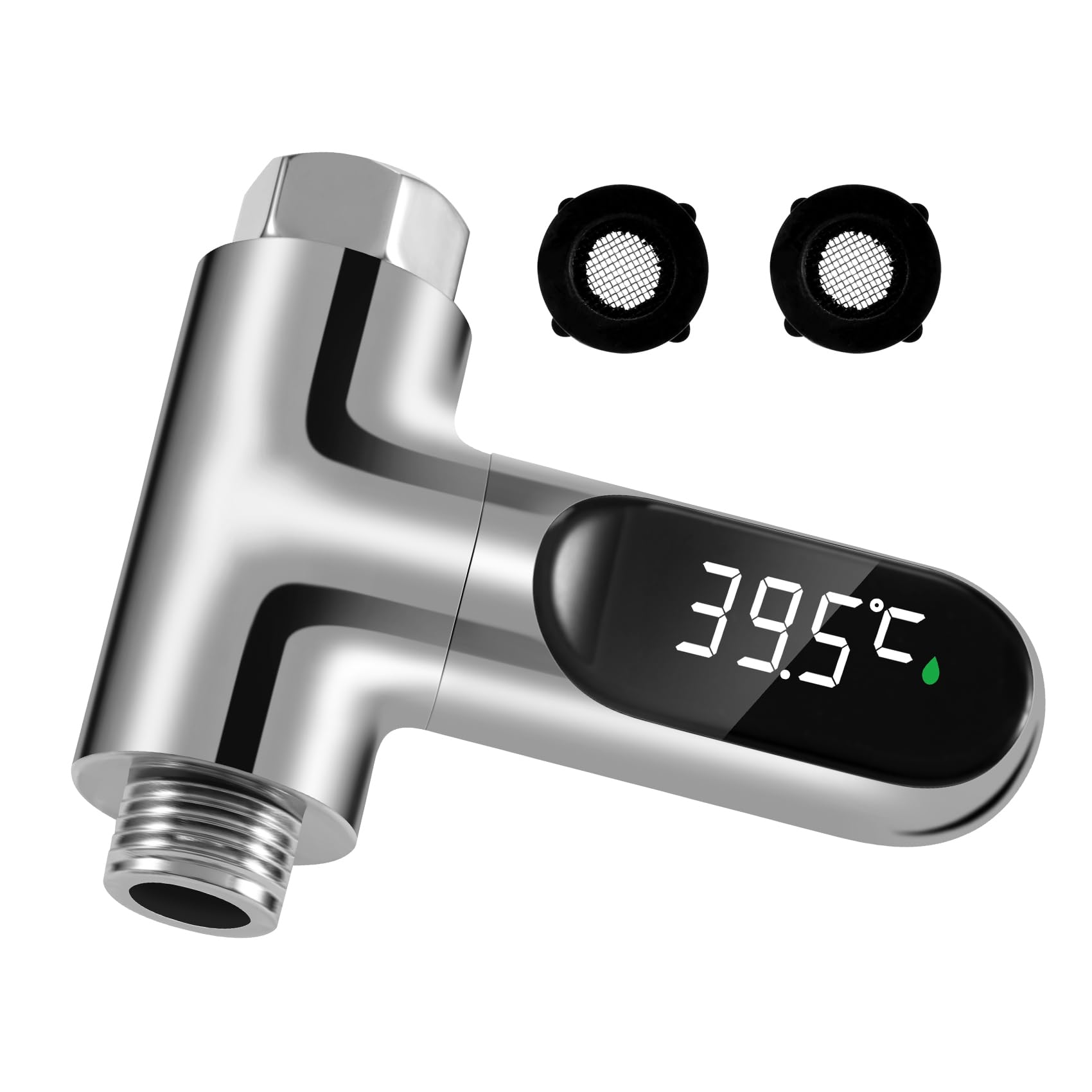 Thermomètre de bain pour - Affichage LED - Débit d' - Thermomètre de douche auto-générateur - Pour le soin de