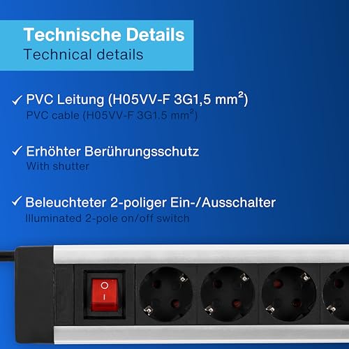 Rev Presa Multipla 4 Ingressi 1.9Mt Supraline Interruttore Silber - 4