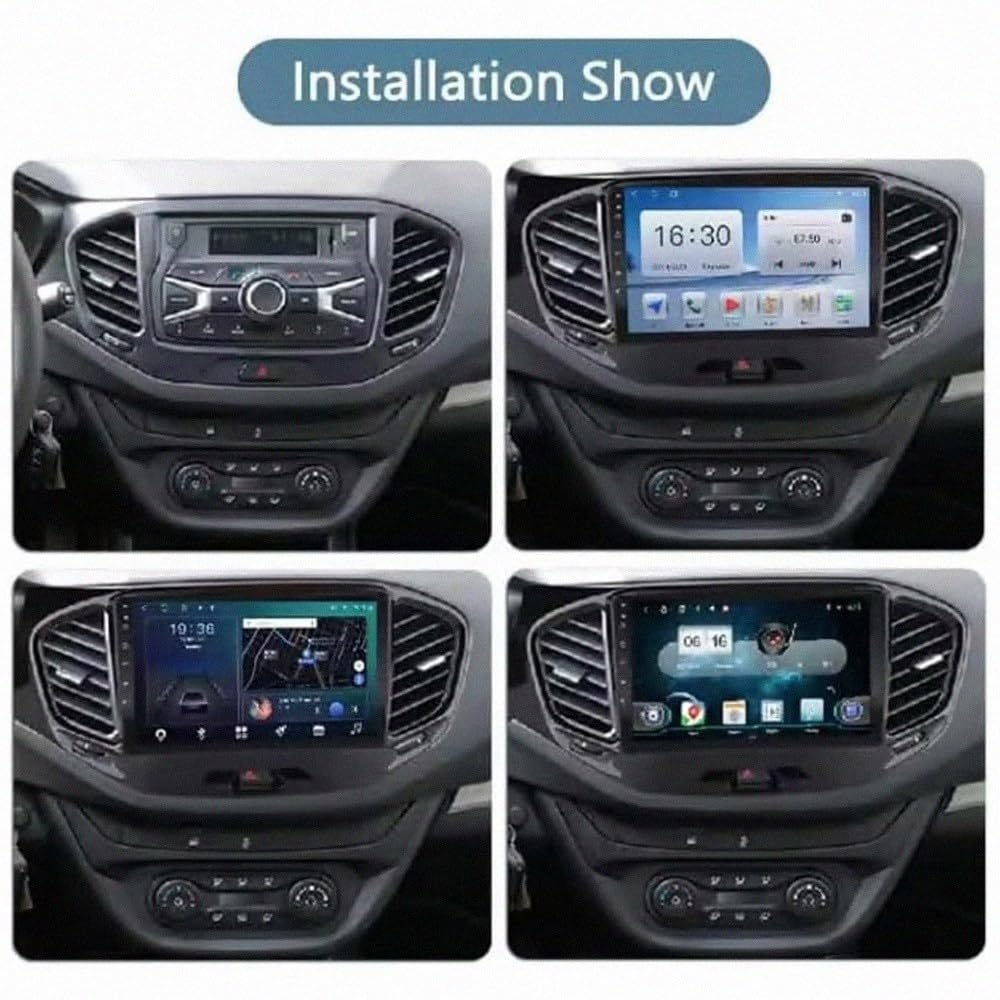 Ekran Carplay Dla Apple Carplay Android Auto dla Lada Vesta 2015-2018 Przenośny Ekran Dotykowy Z Siri, Bluetooth, Nadajnikiem, Sterowaniem Głosowym, 4 Rdzeń 2G+32G