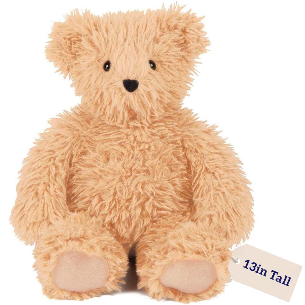 Vermont Teddy Bear Stuffed Animal 13 Inch | Buttercream Bear Stuffed in USA with 100% Recycled Filling | Bear Hospital Care Support