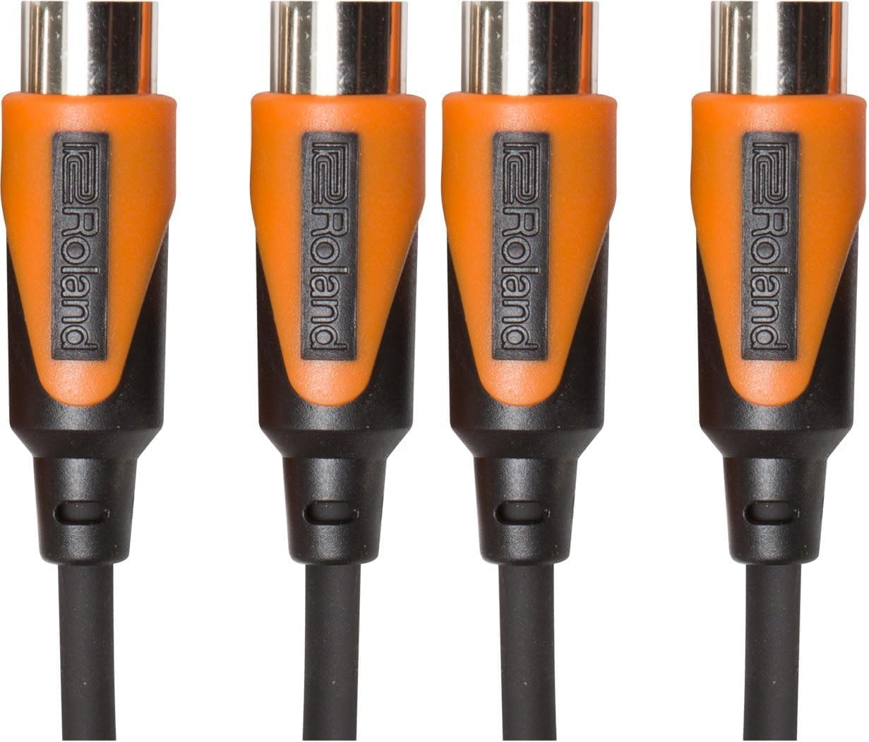 Roland 20ft MIDI Cable-Black Series, 20 feet (RMIDI-B20) (Pack of 2)