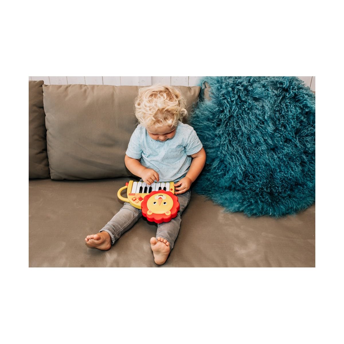 Fisher-Price Piano Lion – Musikspielzeug Für Kinder Ab 3 Jahren, Mit Tasten Und Liedern
