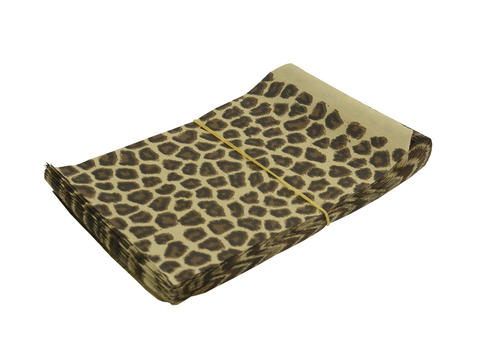 100 Leopard Print Paper Gift Bags (5 x 7 inches) Jewellery Box Presentation Gift Shop Packaging Bags