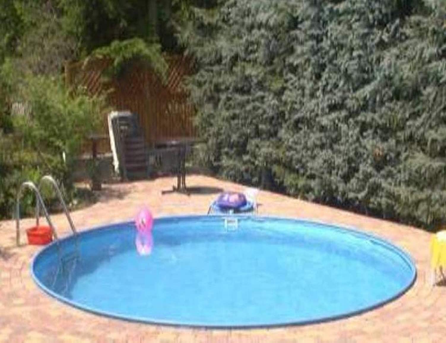 Stahlwandbeckenset Baja ø 3,50m x 1,20m Folie 0,6mm blau