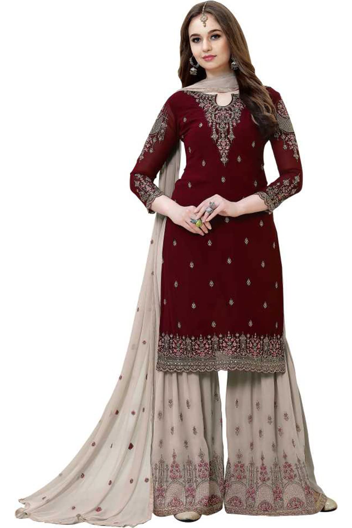 DERWAFABAnarkali Salwar Suits for Women | Anarkali Suit for Women Readymade | Gown for Women semi-Stitched | Gown for Women 2022 | Anarkali Salwar Suit | Anarkali Gown Salwar Suit_SF201-34no