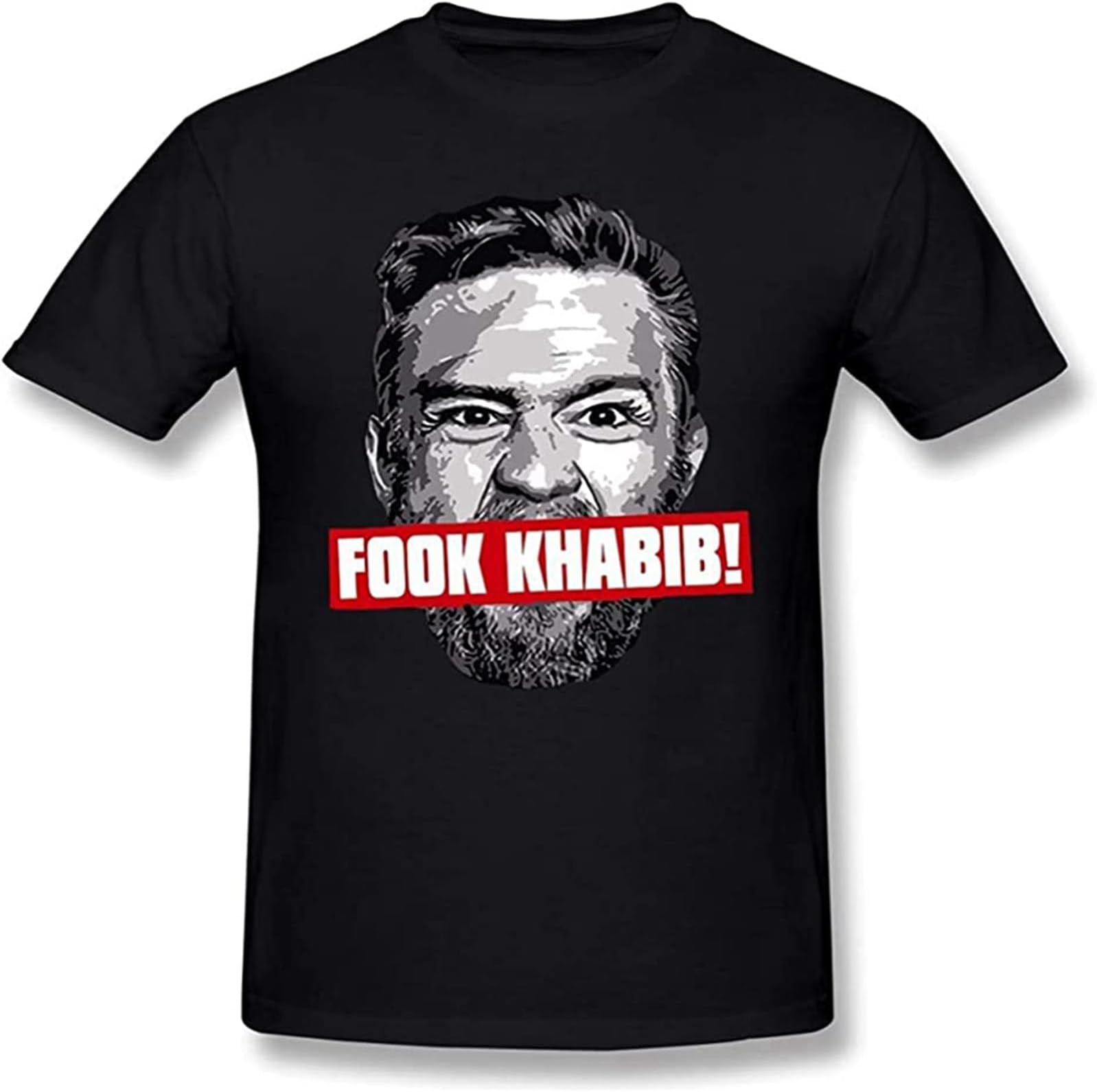 JUNDAO T-Shirt Fook Khabib Conor McGregor Men's Round Neck Short Sleeve Tees Tops