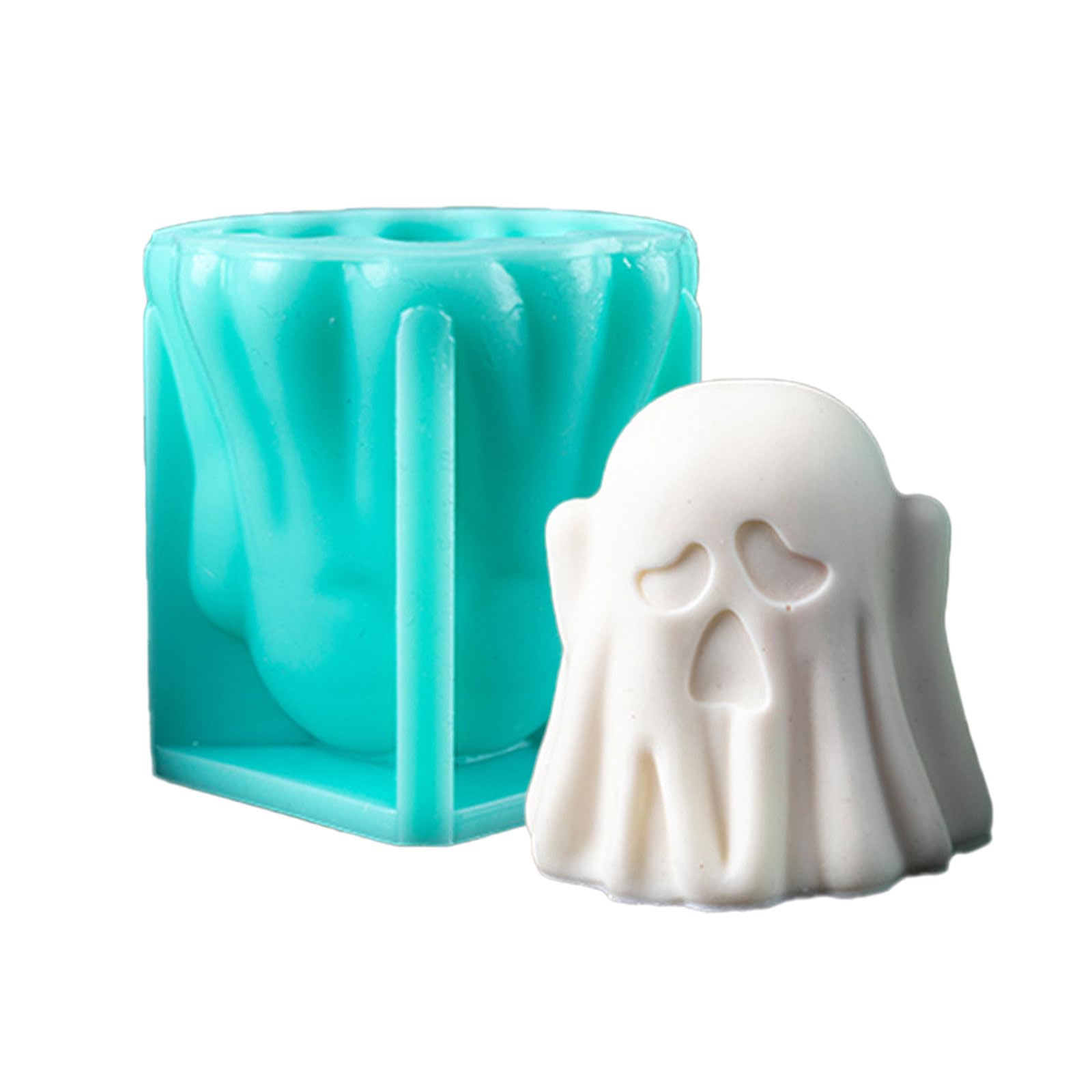 Jazuaiao Halloween Specter Silicone Molds for Epoxy Resin Making Soap Candy Cake Fondant Molds Chocolate Food Grade Silicone Candy