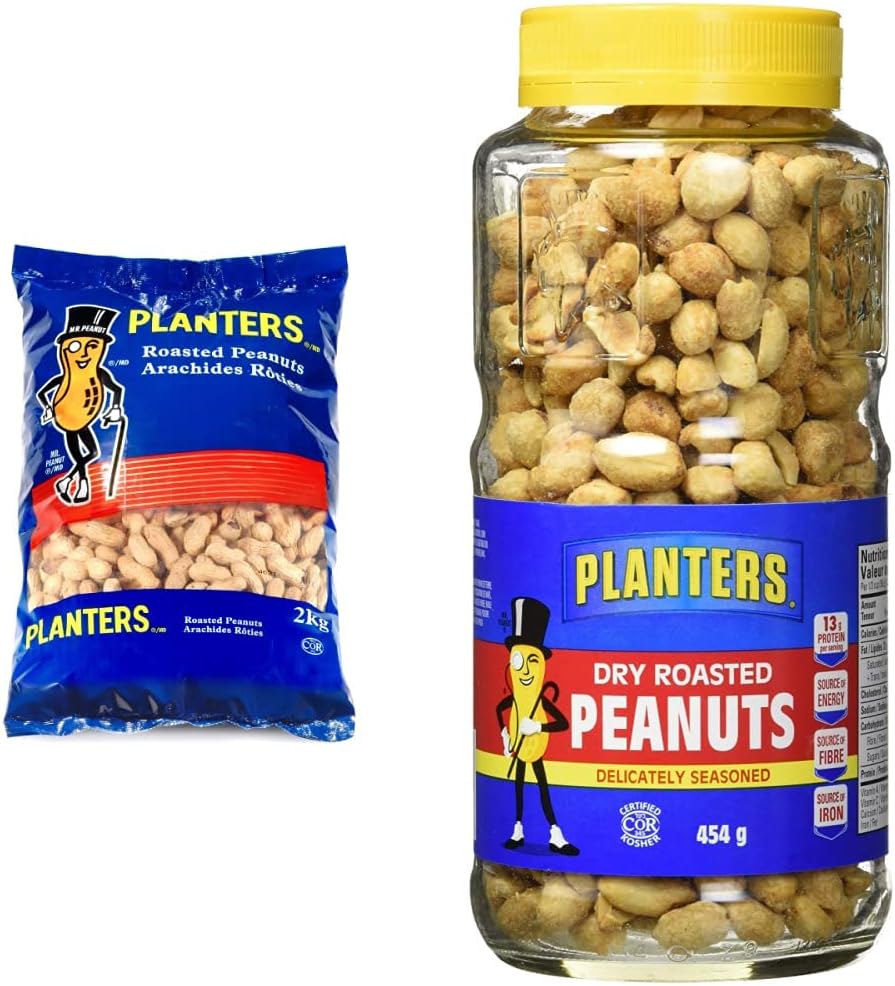 Planters Peanuts In Shell Roasted Unsalted, 2000 Grams & Dry Roasted