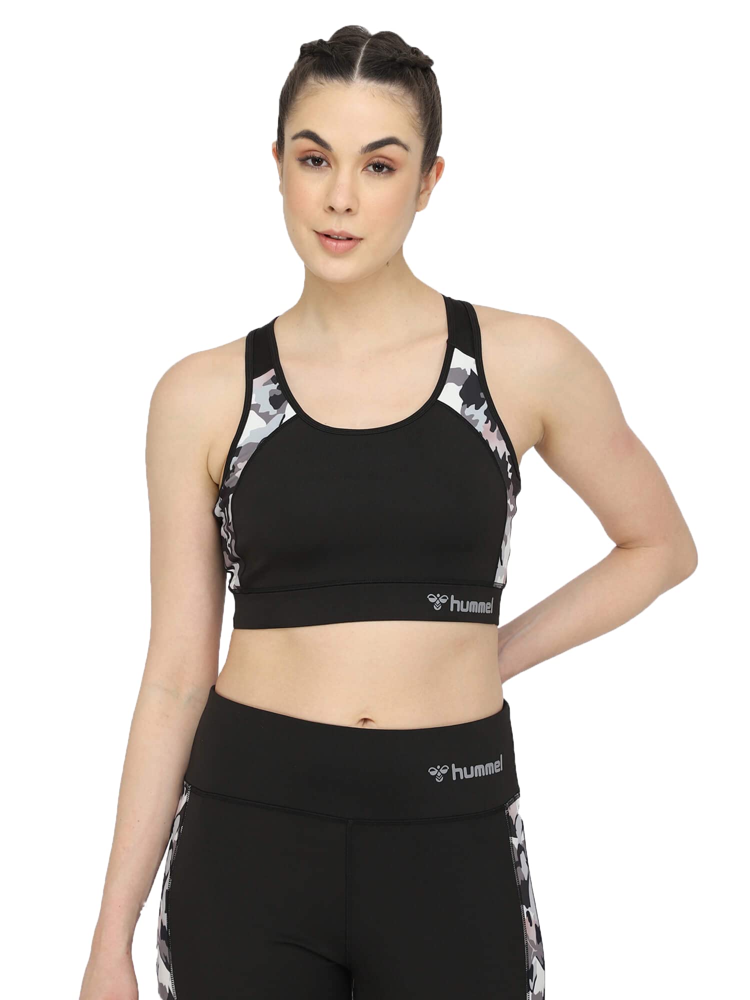 Mia Women Sleeveless Solid Polyester Bra for Women Comfortable Breathable Fabric Stretchable for Everyday Use Ideal for Yoga Training Gym Running or Performance-image-1