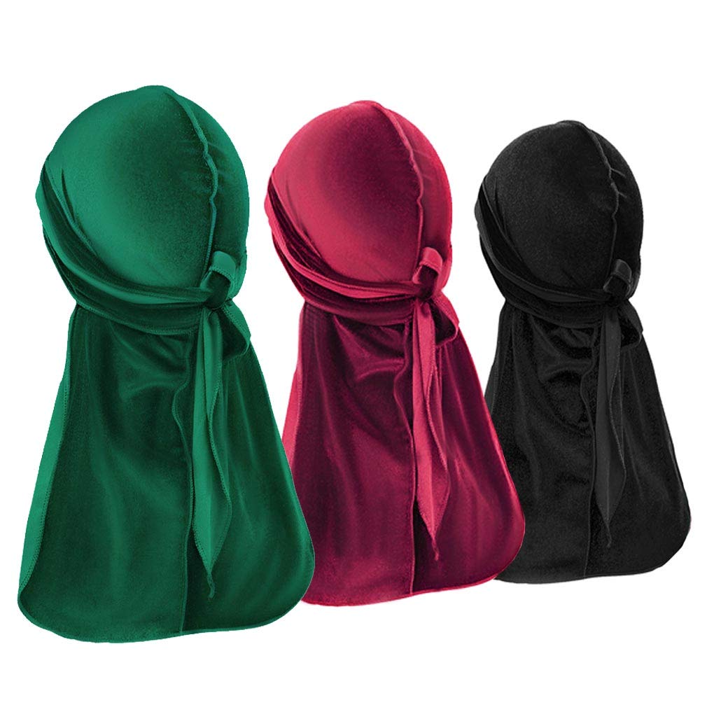 Velvet Durag For Men Silk Durag For Men Silky Durag For Women