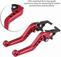 Vista 9 de Estink Palanca de freno de disco doble para motocicleta, aleación de aluminio CNC, reemplazo de modificación de scooter de motocicleta, 1 par