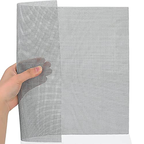 COYOUCO 304 Stainless Steel Mesh Screen Woven Wire 12/14/16/18/20 Mesh 50X100cm for Mesh Screen, No Easily Rust Metal Vent Screen for BBQ, Screen Porch, Floor, Wall,16 Mesh